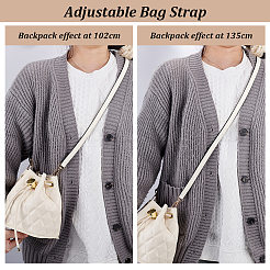 Lychee Textured Leather Bag Straps&nbsp;FIND-WH0816-003KCG-C