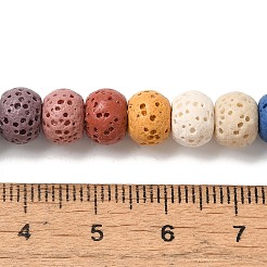 Natural Lava Rock Dyed Beads Strands&nbsp;G-Z036-B01-19
