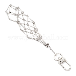 Iron Pouch Empty Stone Holder Pendant Decoration&nbsp;HJEW-JM04500-02