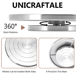 Aluminum Double Sided Turntable for Ceramic Clay Sculpture Wheel&nbsp;TOOL-WH0816-005P-02