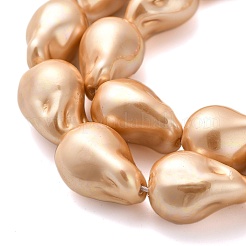 Electroplate Porcelain Beads Strands&nbsp;BSHE-C009-04B