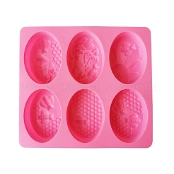6 Cavities Silicone Molds&nbsp;SOAP-PW0002-06
