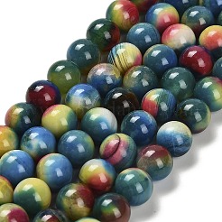Dyed Natural Agate Beads Strands&nbsp;G-G203-09B-10mm