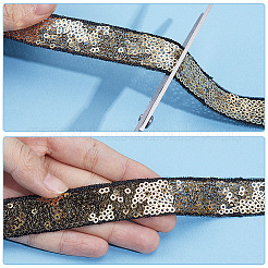 10 Yards Polyester Paillette Ribbon&nbsp;OCOR-CY0004-70C