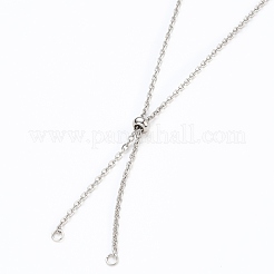 Tarnish Resistant 304 Stainless Steel Cable Chain Necklace Making&nbsp;AJEW-JB00778-01