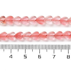 Cherry Quartz Glass Beads Strands&nbsp;G-M403-A18-02