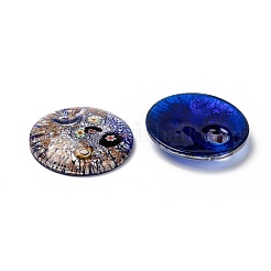 Handmade Silver Foil Lampwork Big Pendants&nbsp;FOIL-S116-3-B