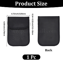 PU Leather Tactical Mobile Phone Radiation Protection Shielding Bags&nbsp;AJEW-GF0013-65B