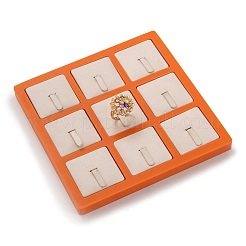 Resin Artificial Marble Finger Rings Display Tray&nbsp;AJEW-I048-02