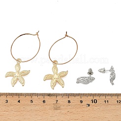 Marine Theme Alloy Stud Earring & Hoop Earring Sets&nbsp;EJEW-XCP0001-28