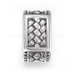 304 Stainless Steel Slide Charms&nbsp;STAS-K185-34AS