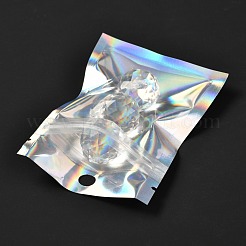 Rectangle Zip Top Plastic Glitter Holographic Bags&nbsp;OPP-I002-01A