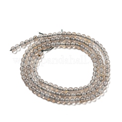Natural Grey Agate Beads Strands&nbsp;G-Q004-B01-02