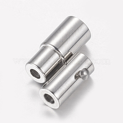 Tarnish Resistant 304 Stainless Steel Locking Tube Magnetic Clasps&nbsp;X-STAS-H019