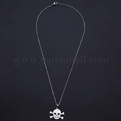 Non-Tarnish 201 Stainless Steel Pendants Necklaces&nbsp;NJEW-S105-JN682-45-1