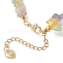 Natural Fluorite Chip Beaded Bracelets for Women&nbsp;BJEW-JB12306-02