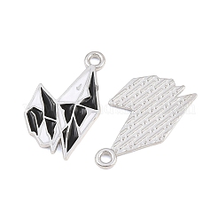 Alloy with Black Enamel Pendants&nbsp;AL-CBA2919-02P-03
