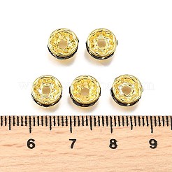 Brass Rhinestone Spacer Beads&nbsp;RB-A014-Z8mm-02G