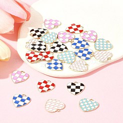 24Pcs 6 Styles Alloy Enamel Pendants&nbsp;ENAM-FS0002-37