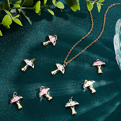 10Pcs 2 Colors Autumn Theme Rack Plating Brass Micro Pave Colorful Cubic Zirconia Pendants&nbsp;KK-BBC0017-99