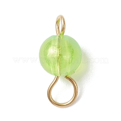 AB Color Transparent Acrylic Round Links Connector Charms&nbsp;PALLOY-JF04433