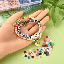 DIY Heishi Surfer Bracelet Making Kit&nbsp;DIY-YW0005-86