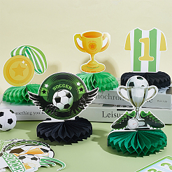 2Bags 2 Styles Sports Paper Football Display Decorations&nbsp;AJEW-WR0003-63