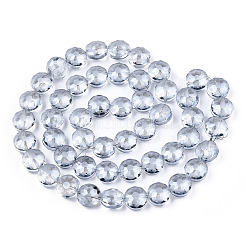 Electroplate Glass Beads Strands&nbsp;EGLA-Q084-14mm-11