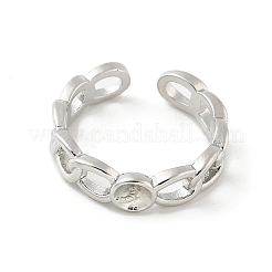 Brass Cup Peg Open Cuff Ring Settings&nbsp;LS-KK-G518-02P-03