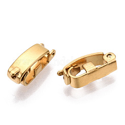 Ion Plating(IP) 304 Stainless Steel Fold Over Clasps&nbsp;LS-STAS-N092-169G