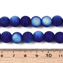 Frosted Opaque Glass Beads Strands&nbsp;LS-GLAA-T032-P10mm-MBB03