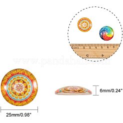 Flatback Glass Cabochons for DIY Projects&nbsp;GGLA-PH0005-09A