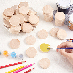 Unfinished Schima Wooden Round Pieces&nbsp;WOOD-WH0027-73