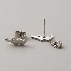 304 Stainless Steel Stud Earrings for Women&nbsp;LS-EJEW-TAC0010-012P