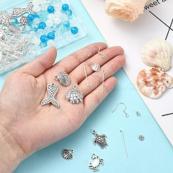 DIY Sea Animal Alloy Dangle Earrings Making Kits&nbsp;DIY-YW0009-52
