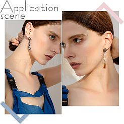 32Pcs 4 Style 304 Stainless Steel Stud Earring Findings for Dangle Charms&nbsp;STAS-UN0028-02