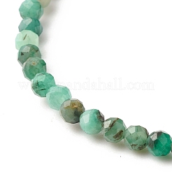 3.5MM Natural Emerald Round Beads Stretch Bracelet for Women&nbsp;BJEW-JB07413