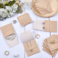 Square PU Leather Jewelry Flip Pouches with Random Color Lining&nbsp;PAAG-CL0001-02B