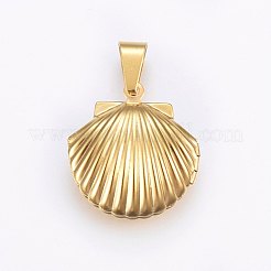 Ion Plating(IP) 316 Stainless Steel Locket Pendants&nbsp;STAS-O103-38G