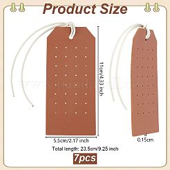 Imitation Leather Earring Organizer Display Cards&nbsp;EDIS-WH0022-34C