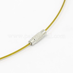 201 Stainless Steel Wire Necklace Cord&nbsp;TWIR-SW001-6