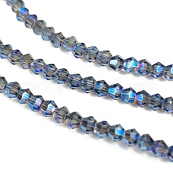 Transparent Electroplate Glass Beads Strands&nbsp;EGLA-A039-T2mm-UA07