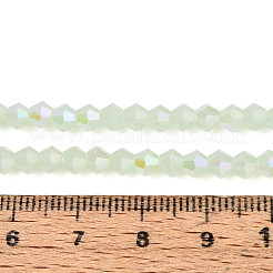 Imitation Jade Electroplate Glass Beads Strands&nbsp;GLAA-F029-J4mm-D07