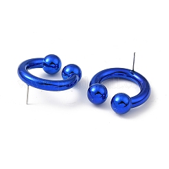 Ring Acrylic Stud Earrings&nbsp;EJEW-P251-28