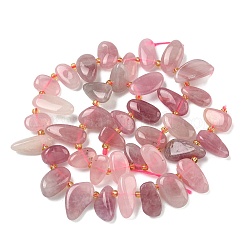 Natural Madagascar Rose Quartz Beads Strands&nbsp;G-P604-A05-01