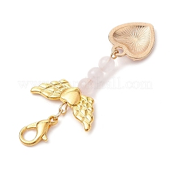 Valentine's Day Alloy Enamel Pendant Decoraton&nbsp;HJEW-JM02028-01