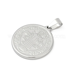 304 Stainless Steel Pendants&nbsp;STAS-A053-24C-P