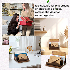 1Pc 3-Slot Wood File Organizer Stands&nbsp;ODIS-CL0001-01