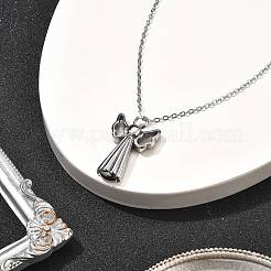 304 Stainless Steel Angel Urn Ashes Necklaces&nbsp;STAS-Z106-06P