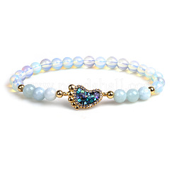 Opalite Stretch Bracelets&nbsp;BJEW-F352-18G